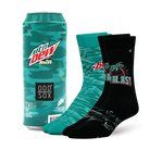 ODDMART Mountain Dew Baja Blast Crew Socks 2-Pack