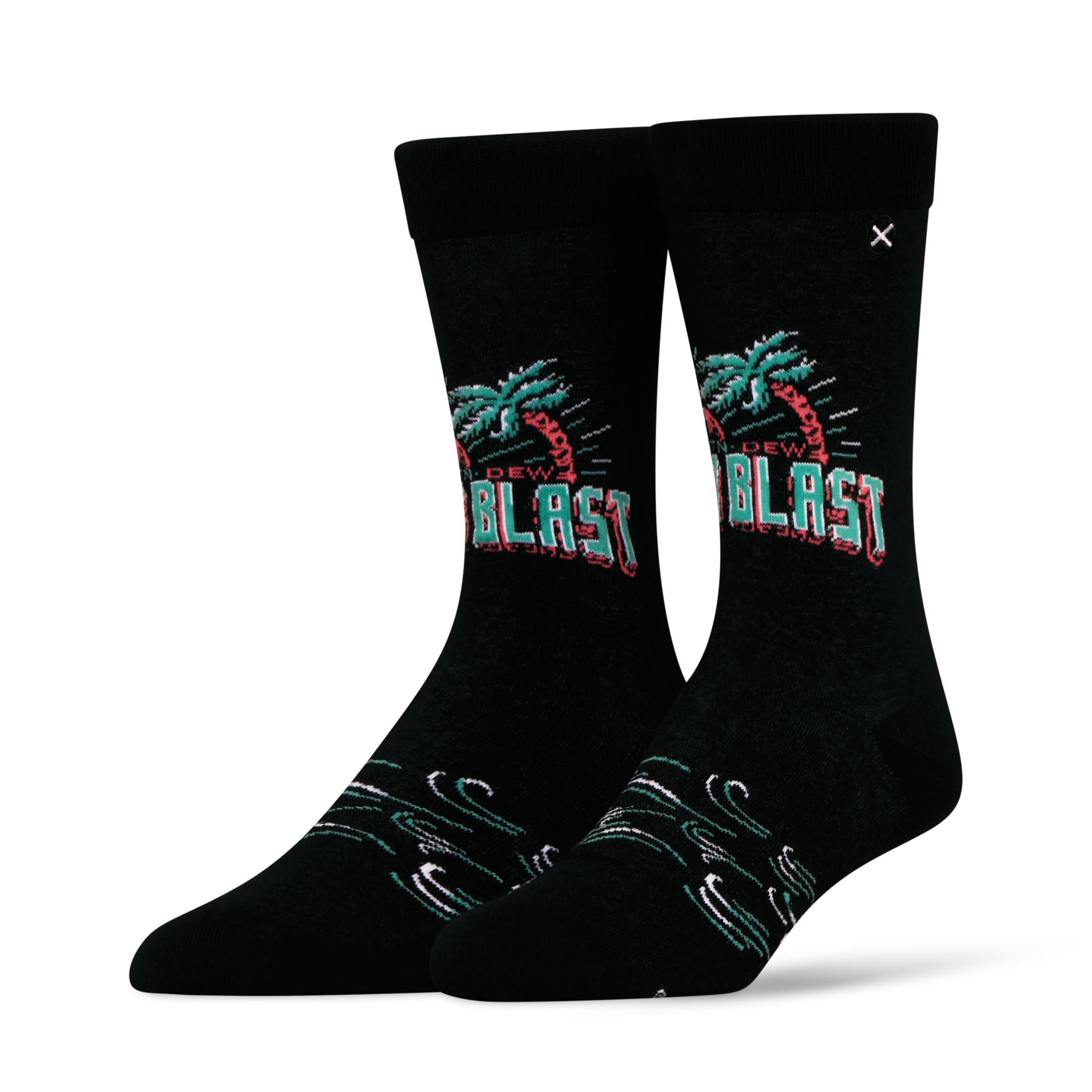 ODDMART Mountain Dew Baja Blast Crew Socks 2-Pack