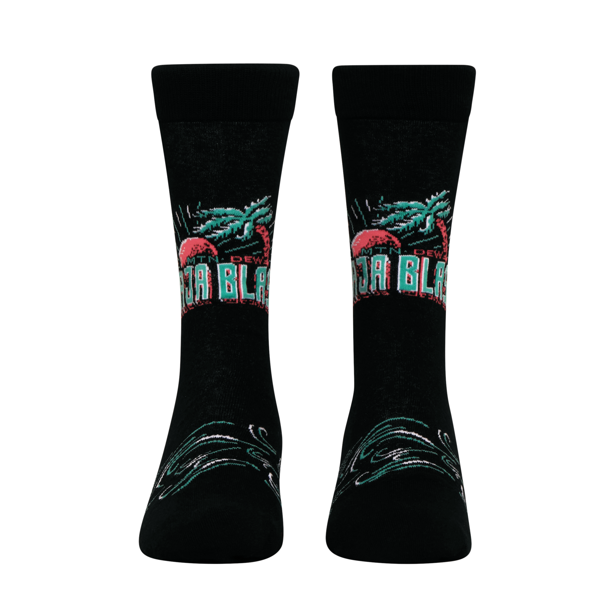 ODDMART Mountain Dew Baja Blast Crew Socks 2-Pack
