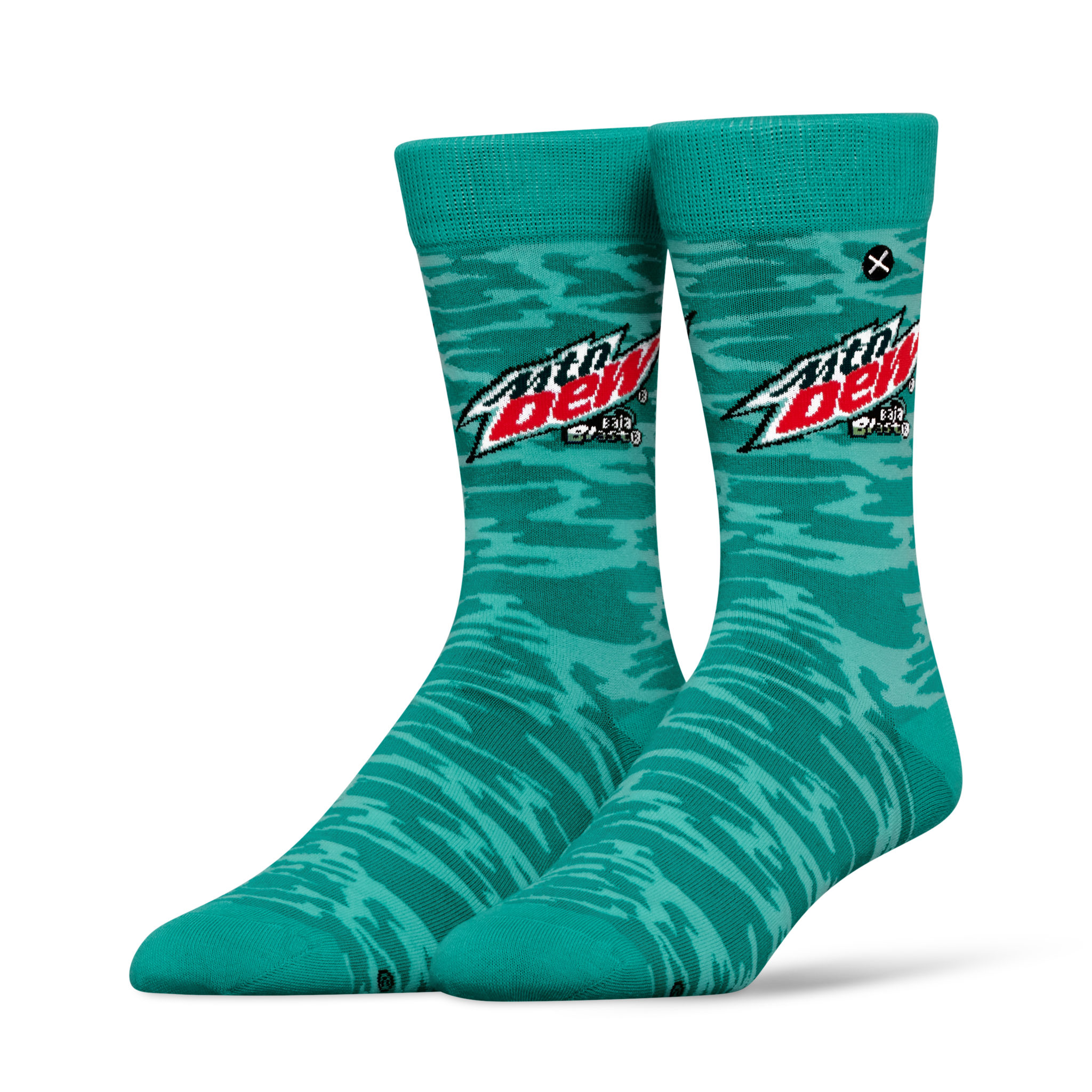 ODDMART Mountain Dew Baja Blast Crew Socks 2-Pack