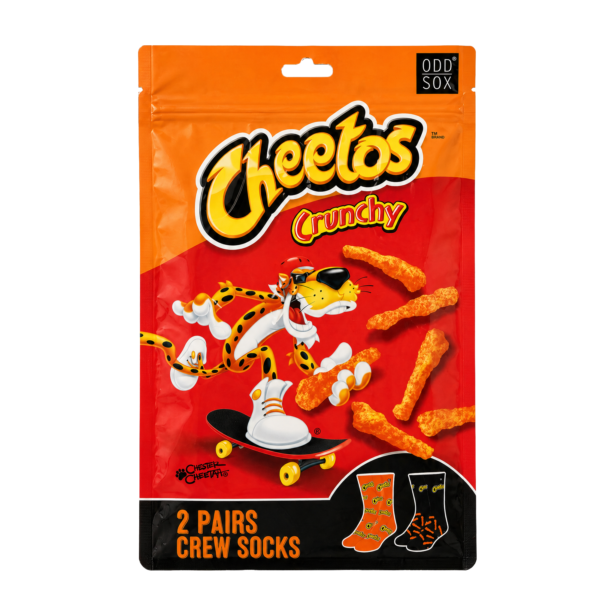 ODDMART Cheetos Crew Socks 2-Pack