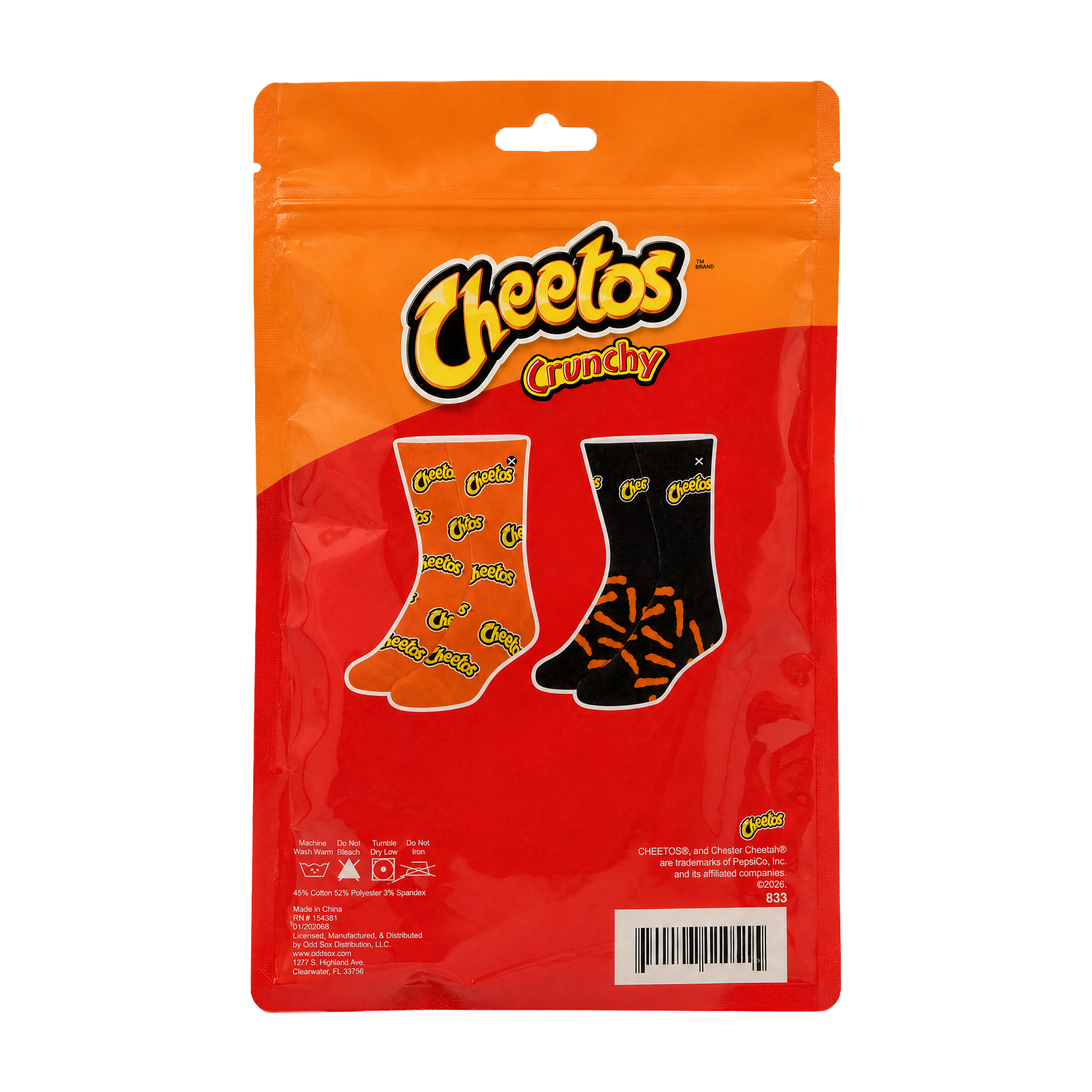 ODDMART Cheetos Crew Socks 2-Pack