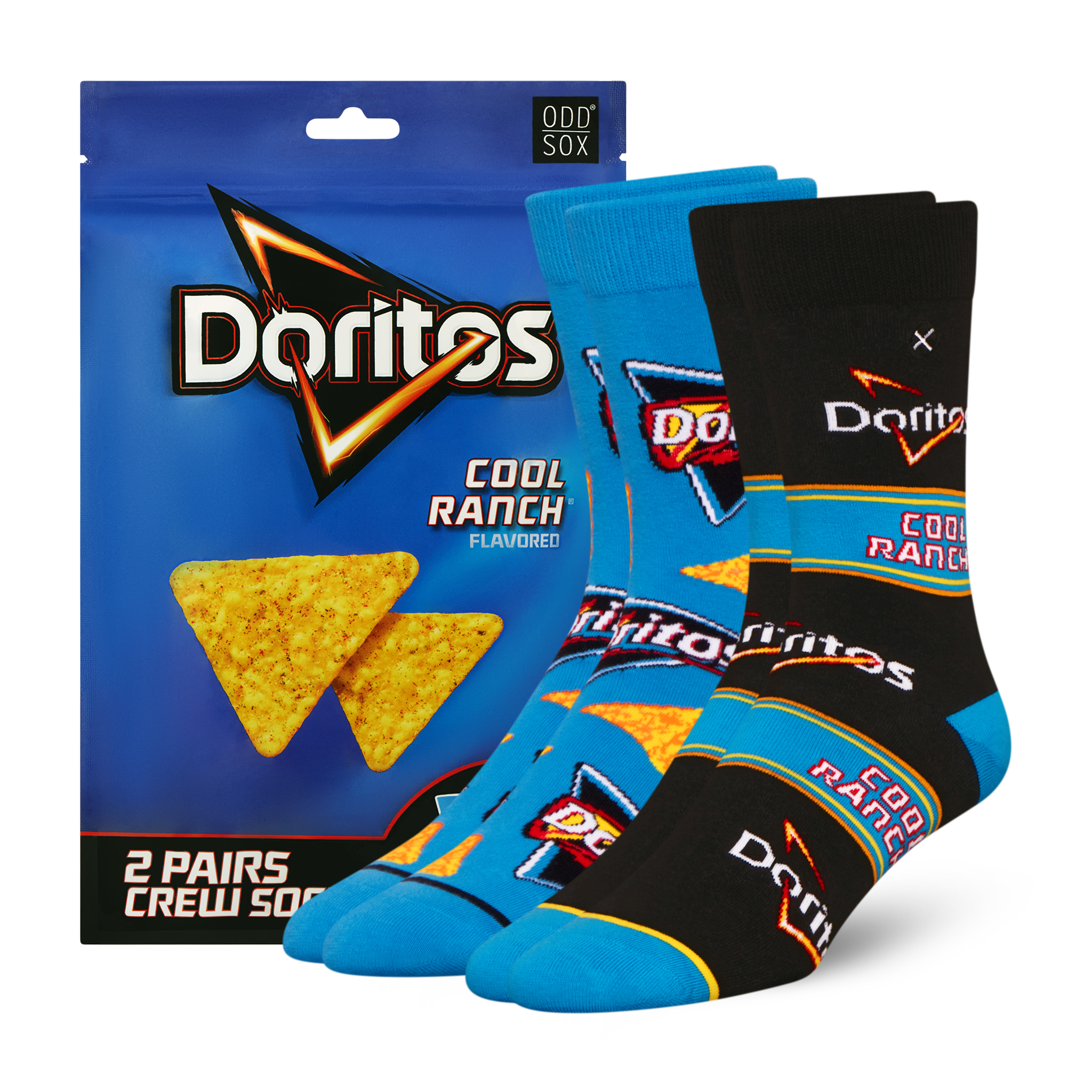 ODDMART Doritos Cool Ranch Crew Socks 2-Pack