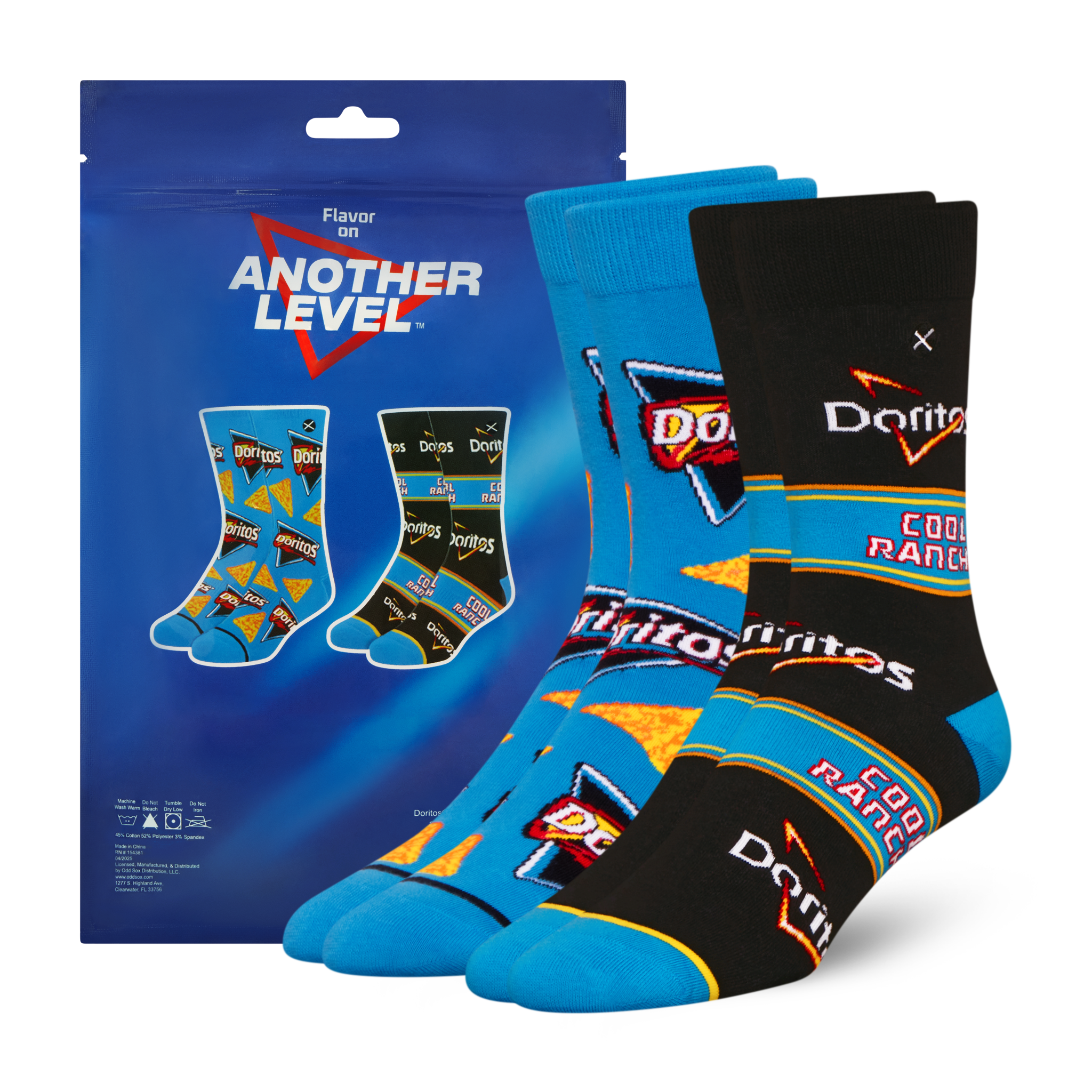 ODDMART Doritos Cool Ranch Crew Socks 2-Pack