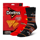 ODDMART Doritos Nacho Cheese Crew Socks 2-Pack