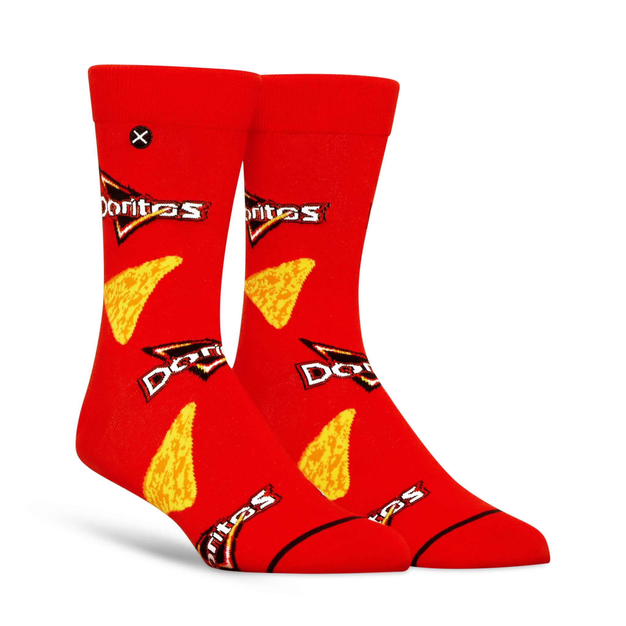 ODDMART Doritos Nacho Cheese Crew Socks 2-Pack