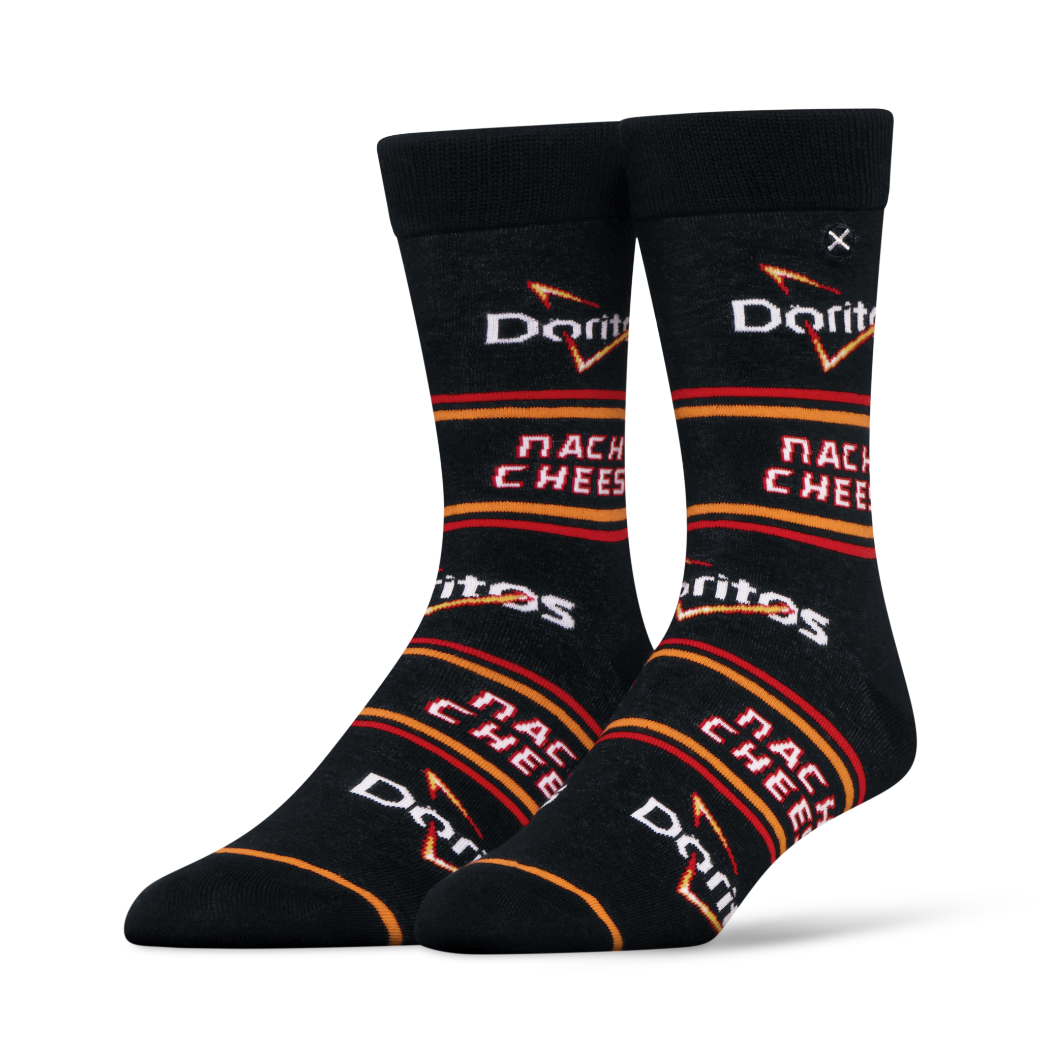 ODDMART Doritos Nacho Cheese Crew Socks 2-Pack