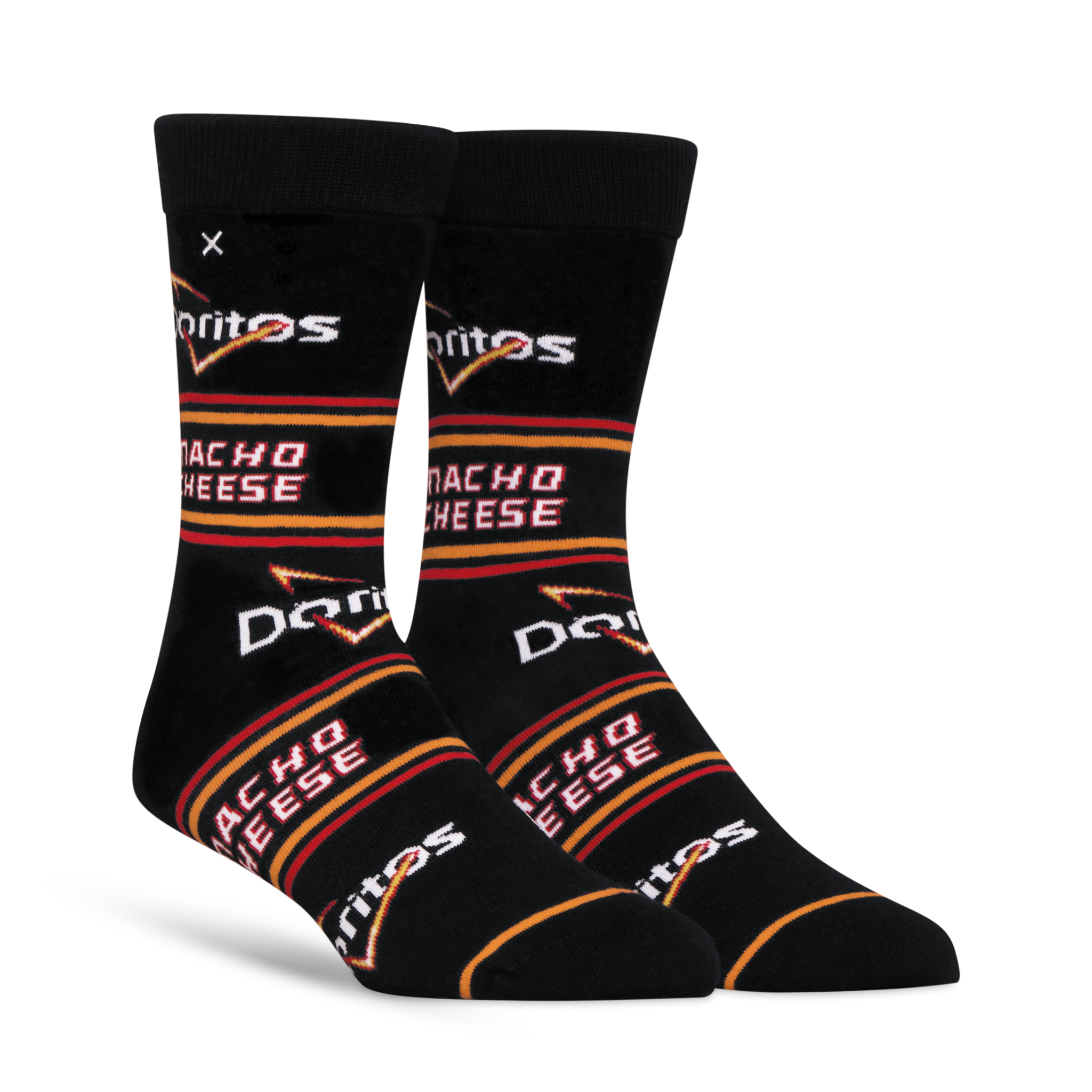 ODDMART Doritos Nacho Cheese Crew Socks 2-Pack