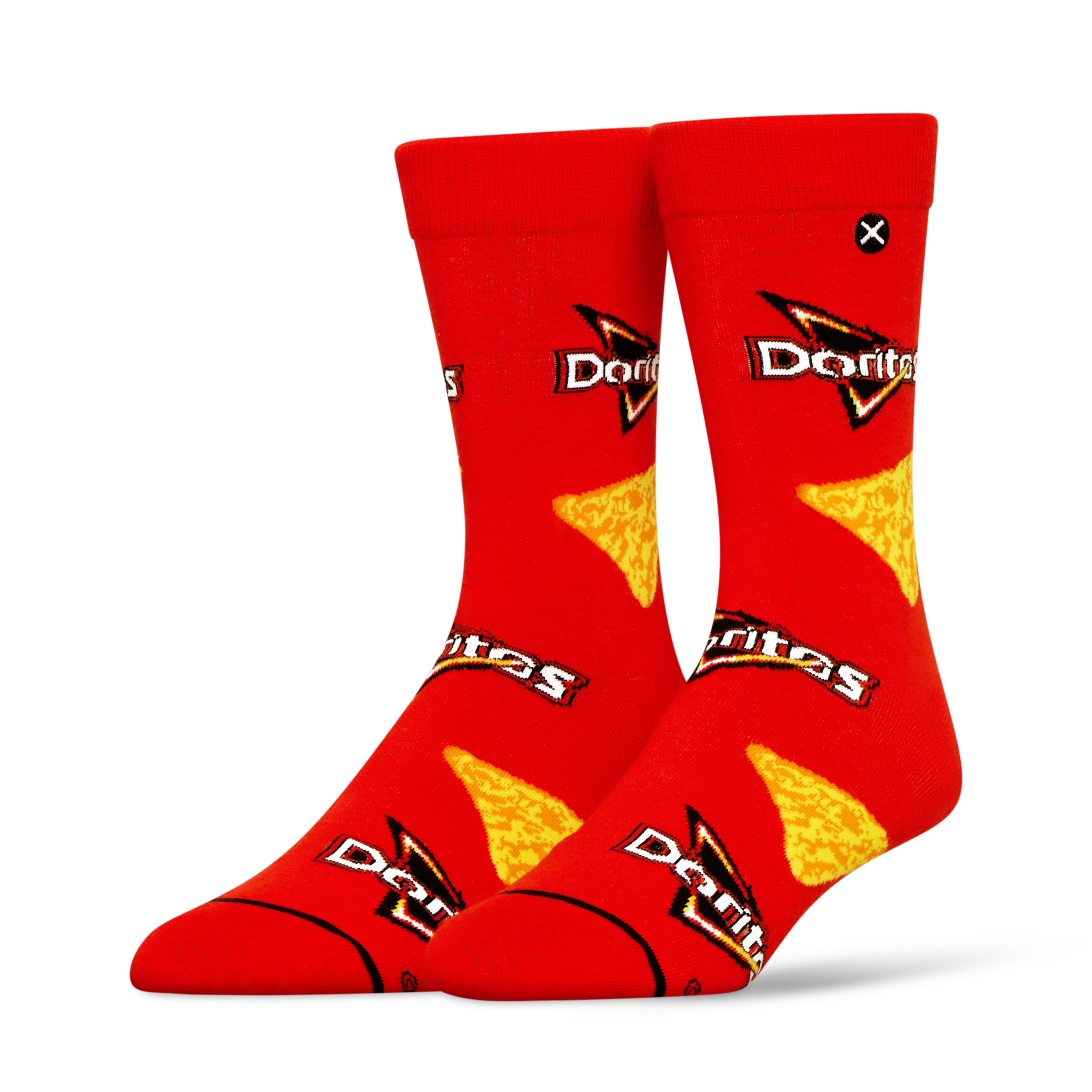 ODDMART Doritos Nacho Cheese Crew Socks 2-Pack