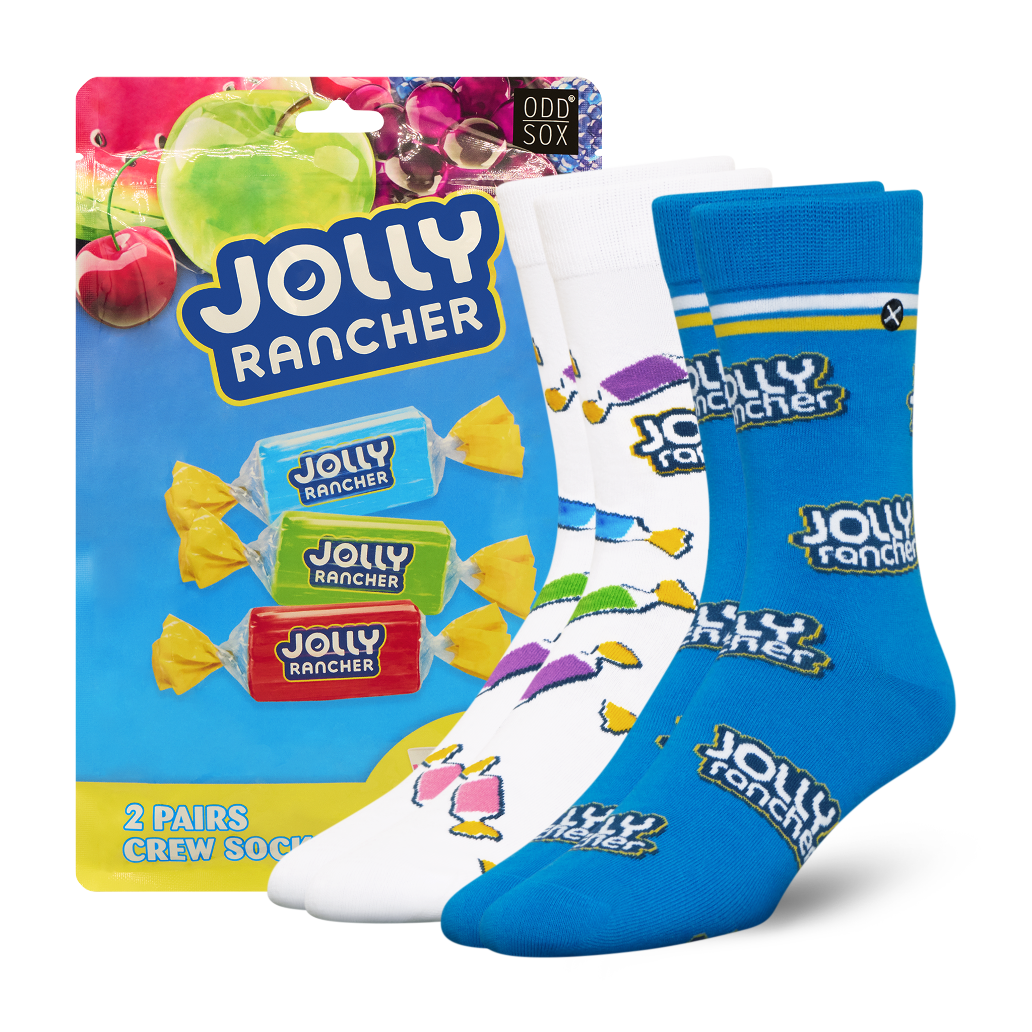 ODDMART Jolly Rancher Crew Socks 2-Pack