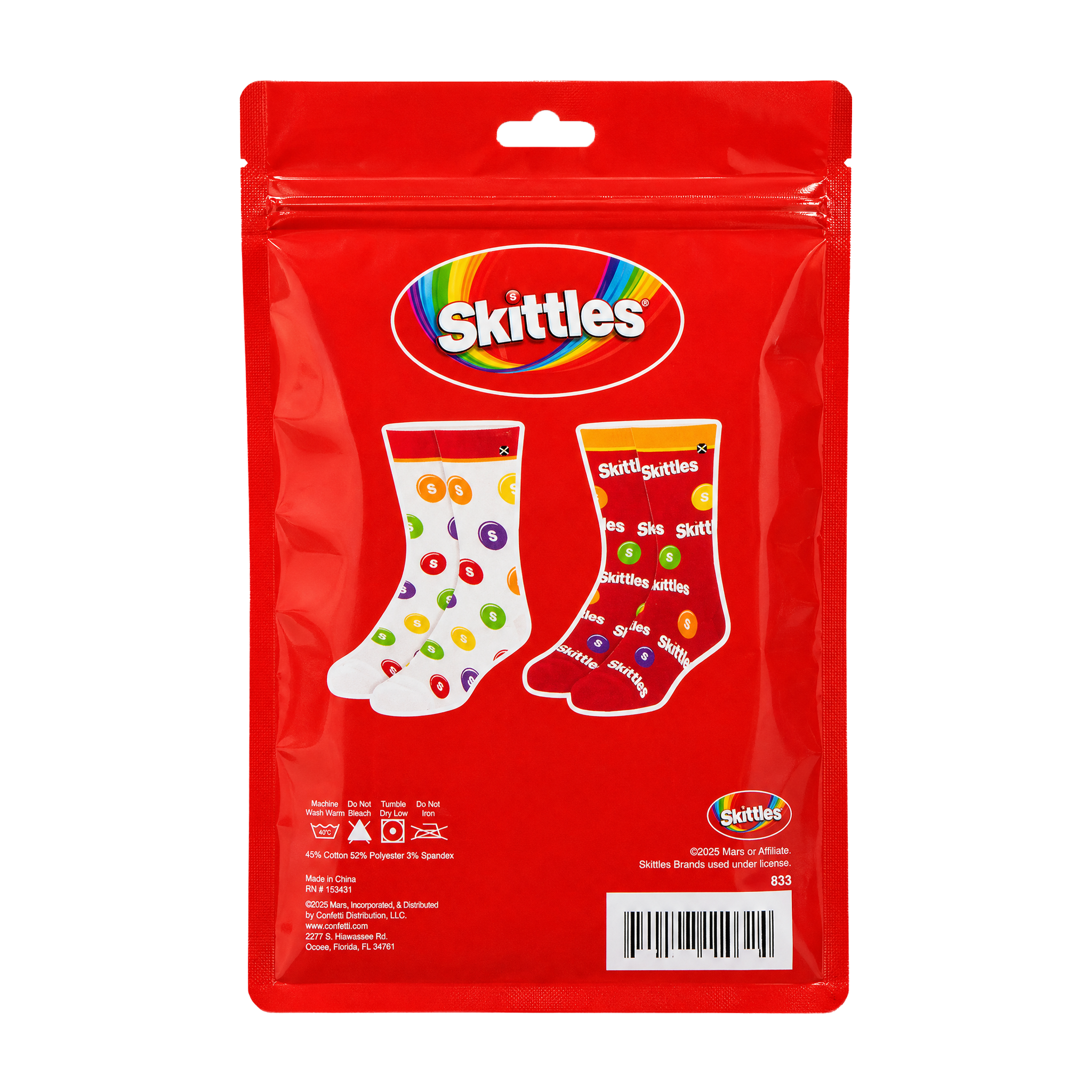 ODDMART Skittles Crew Socks 2-Pack