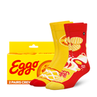 ODDMART Eggo Crew Socks 2-Pack