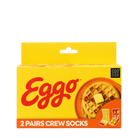 ODDMART Eggo Crew Socks 2-Pack