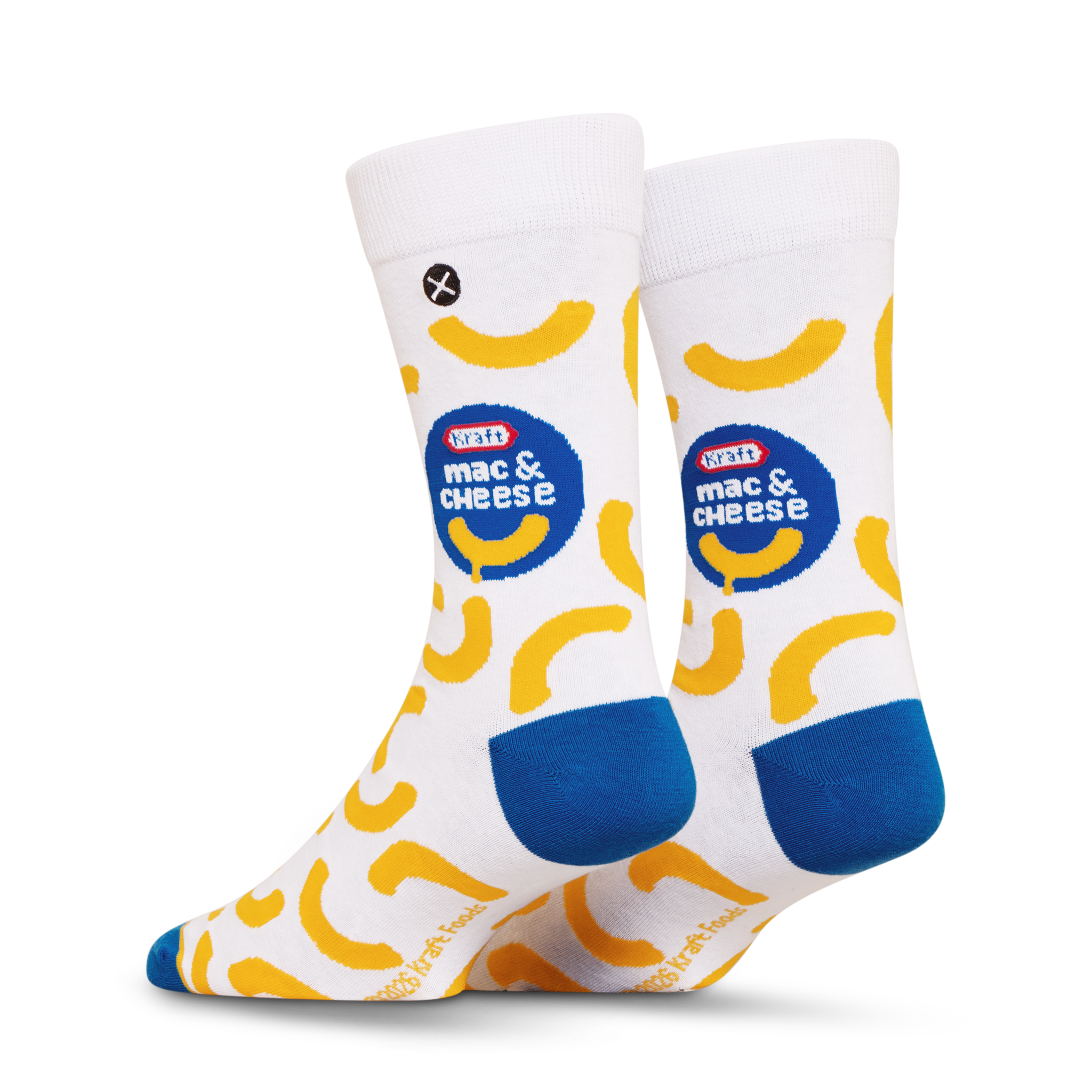 ODDMART Kraft Mac & Cheese Crew Socks 2-Pack