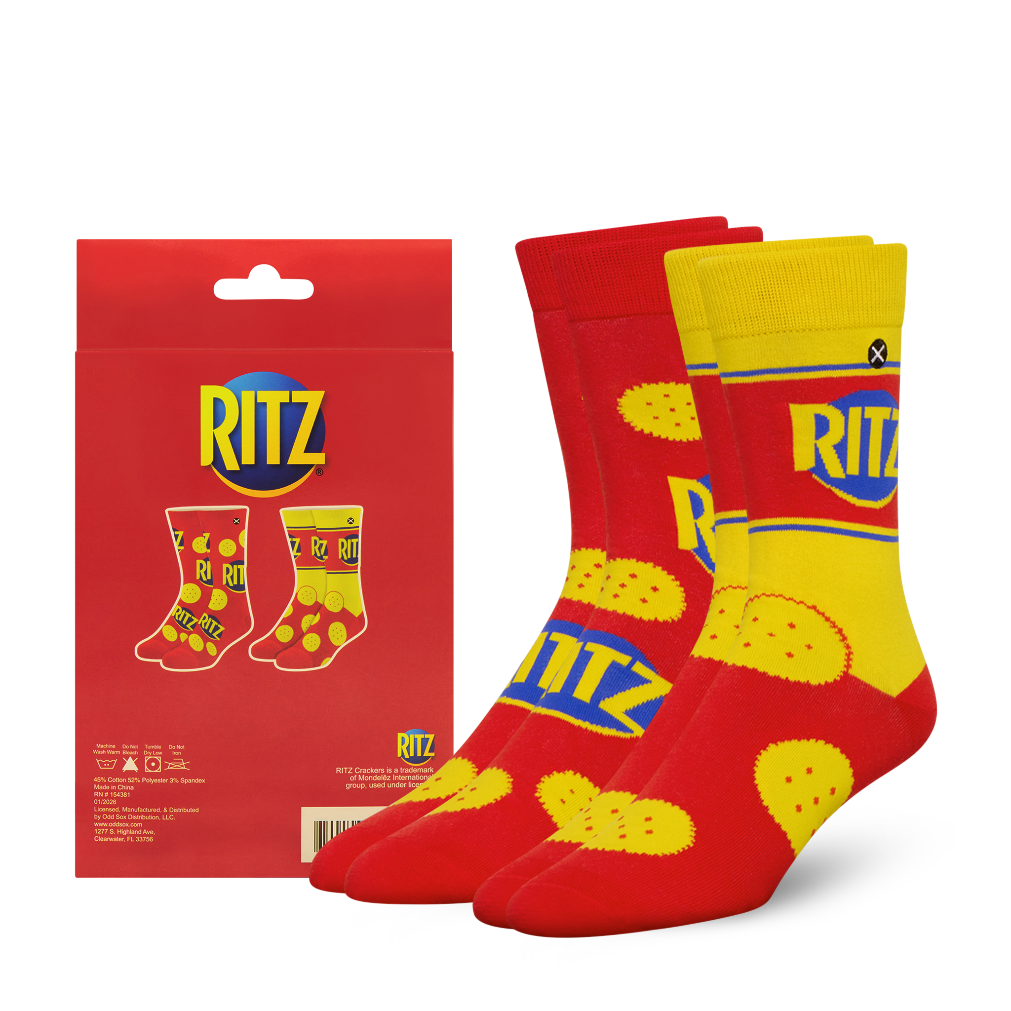 ODDMART Ritz Crew Socks 2-Pack