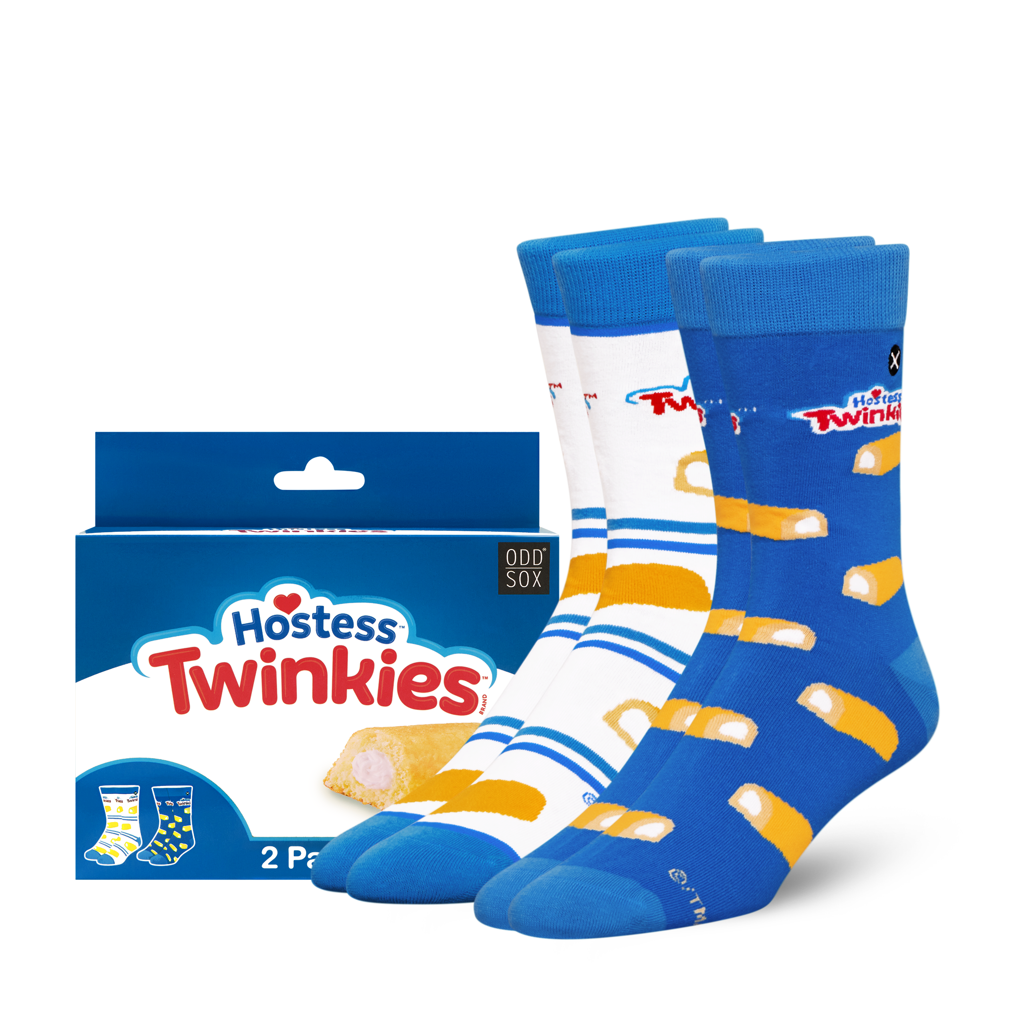 ODDMART Twinkies Crew Socks 2-Pack