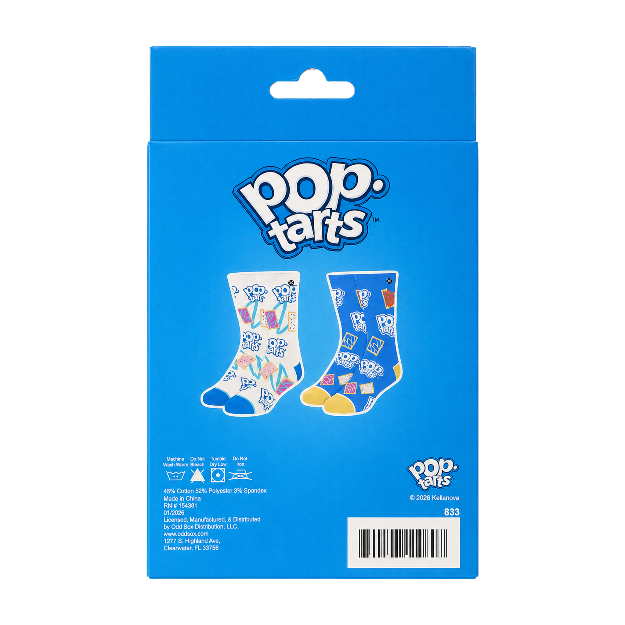 ODDMART Pop-Tarts Crew Socks 2-Pack