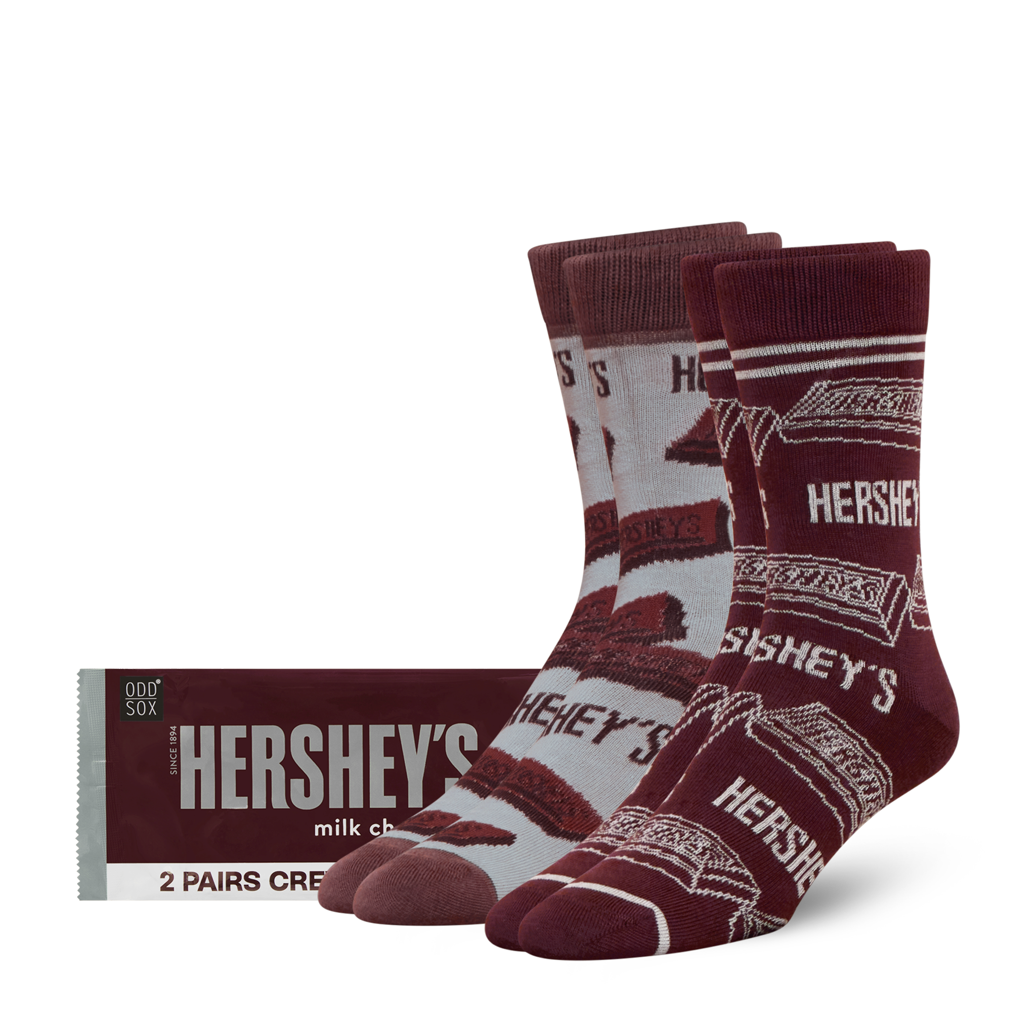ODDMART Hershey's Crew Socks 2-Pack