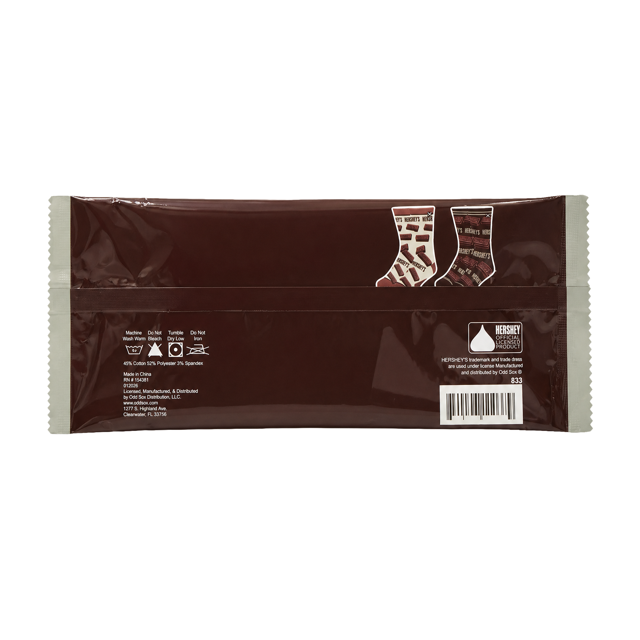 ODDMART Hershey's Crew Socks 2-Pack