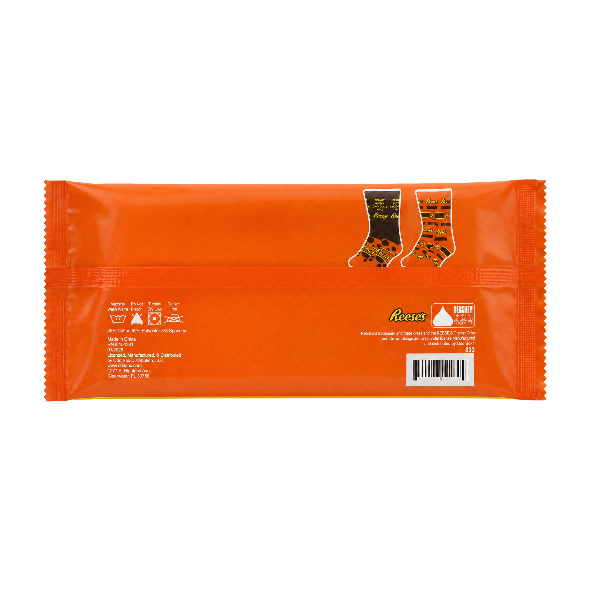 ODDMART Reese's Cups Crew Socks 2-Pack