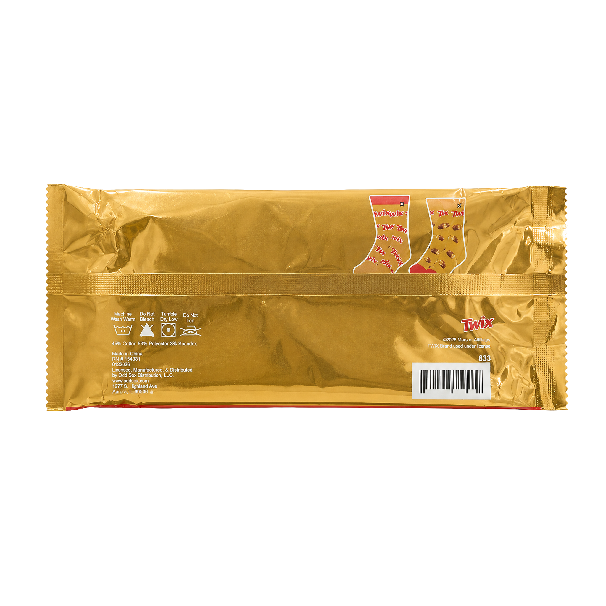 ODDMART Twix Crew Socks 2-Pack