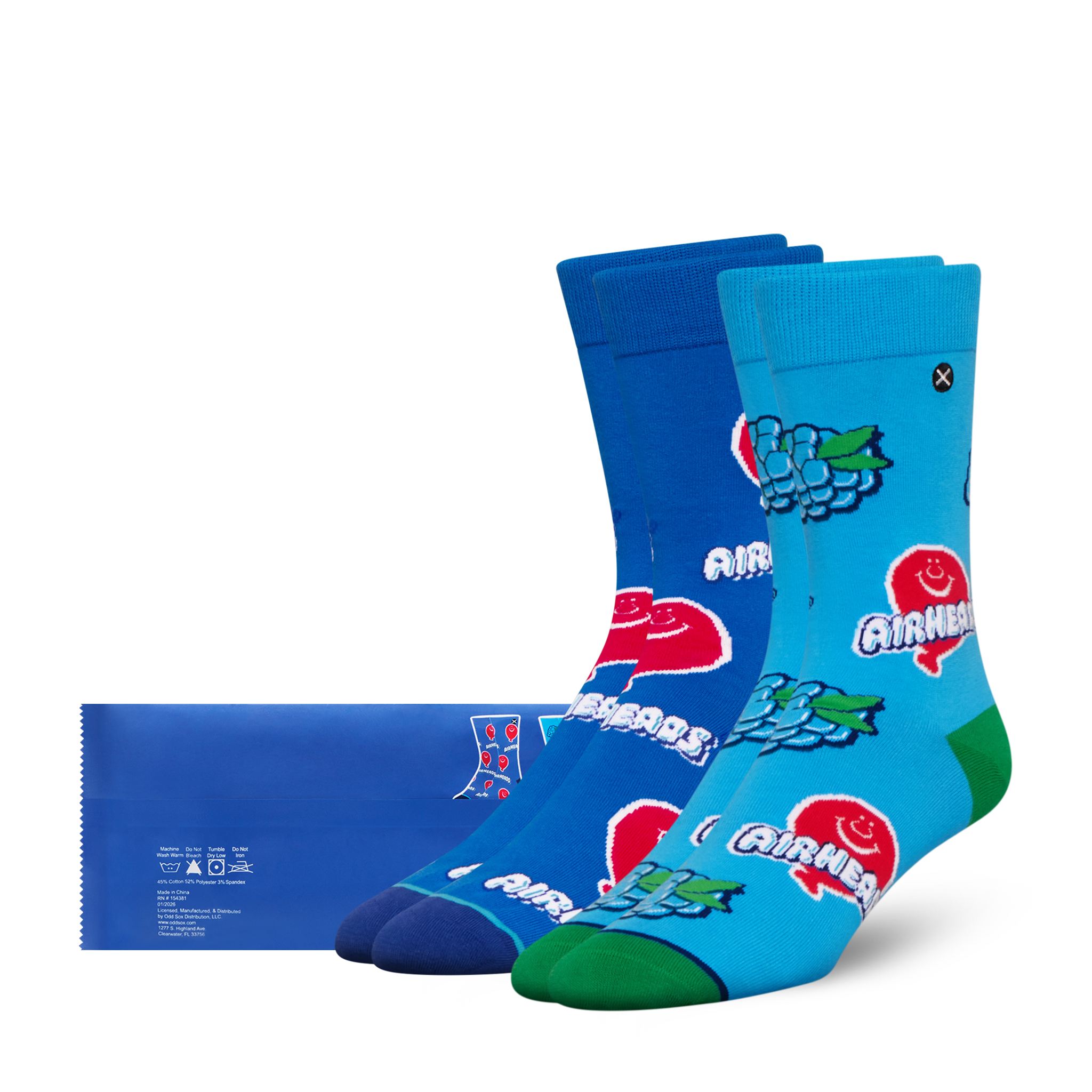 ODDMART Airheads Crew Socks 2-Pack