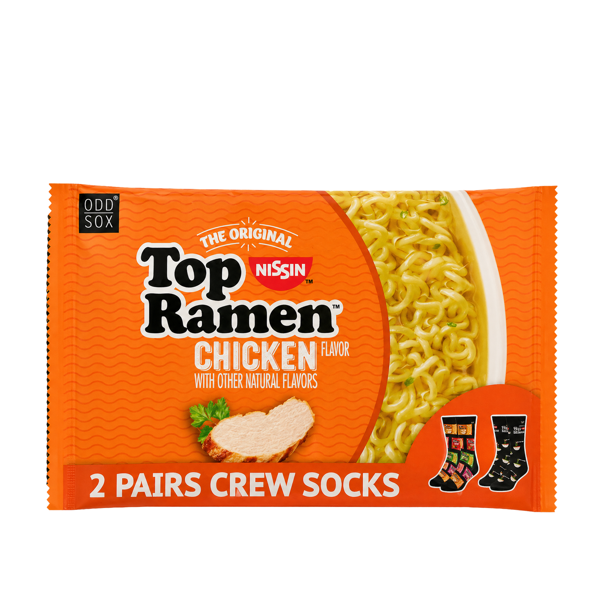 ODDMART Top Ramen Crew Socks 2-Pack