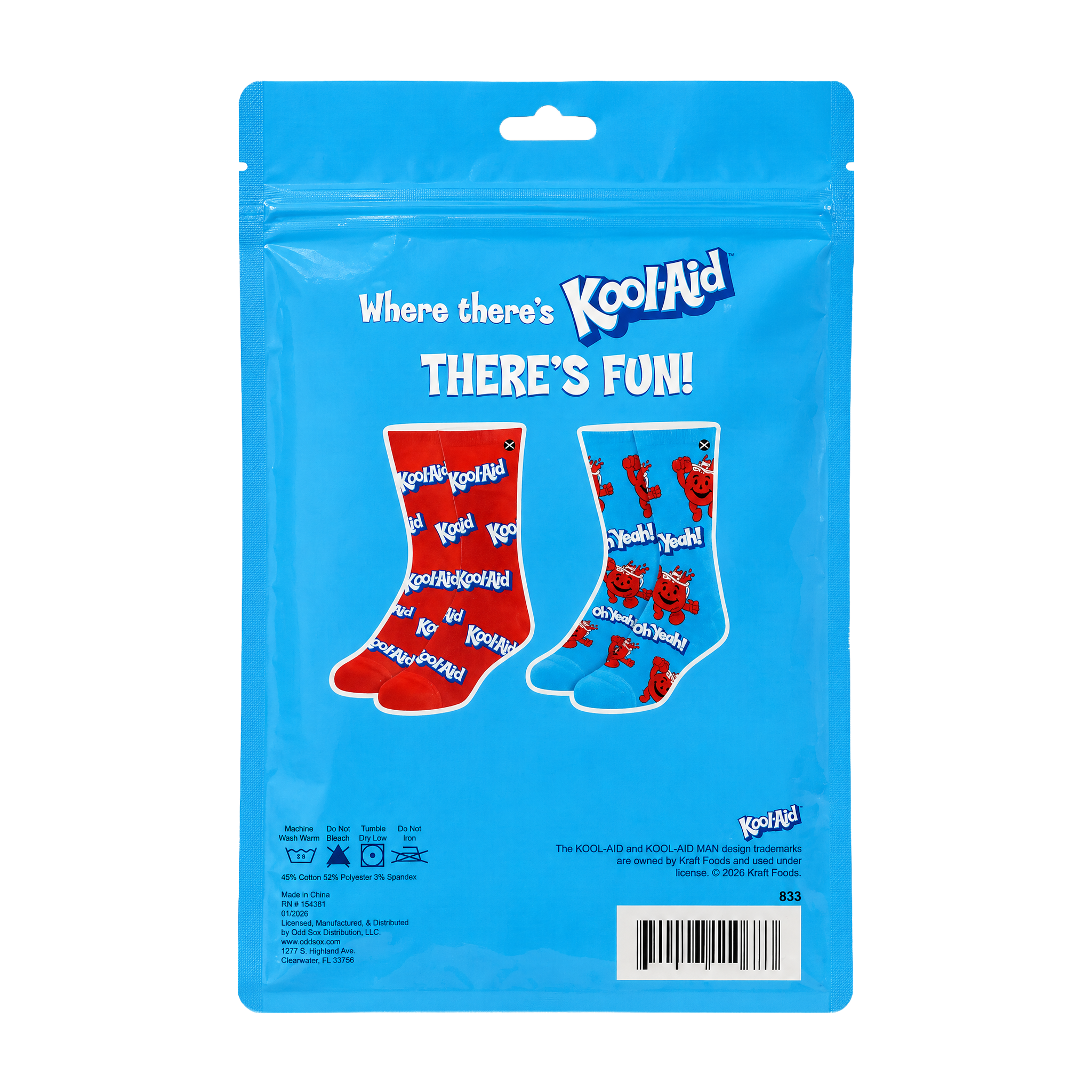 ODDMART Kool-Aid Crew Socks 2-Pack