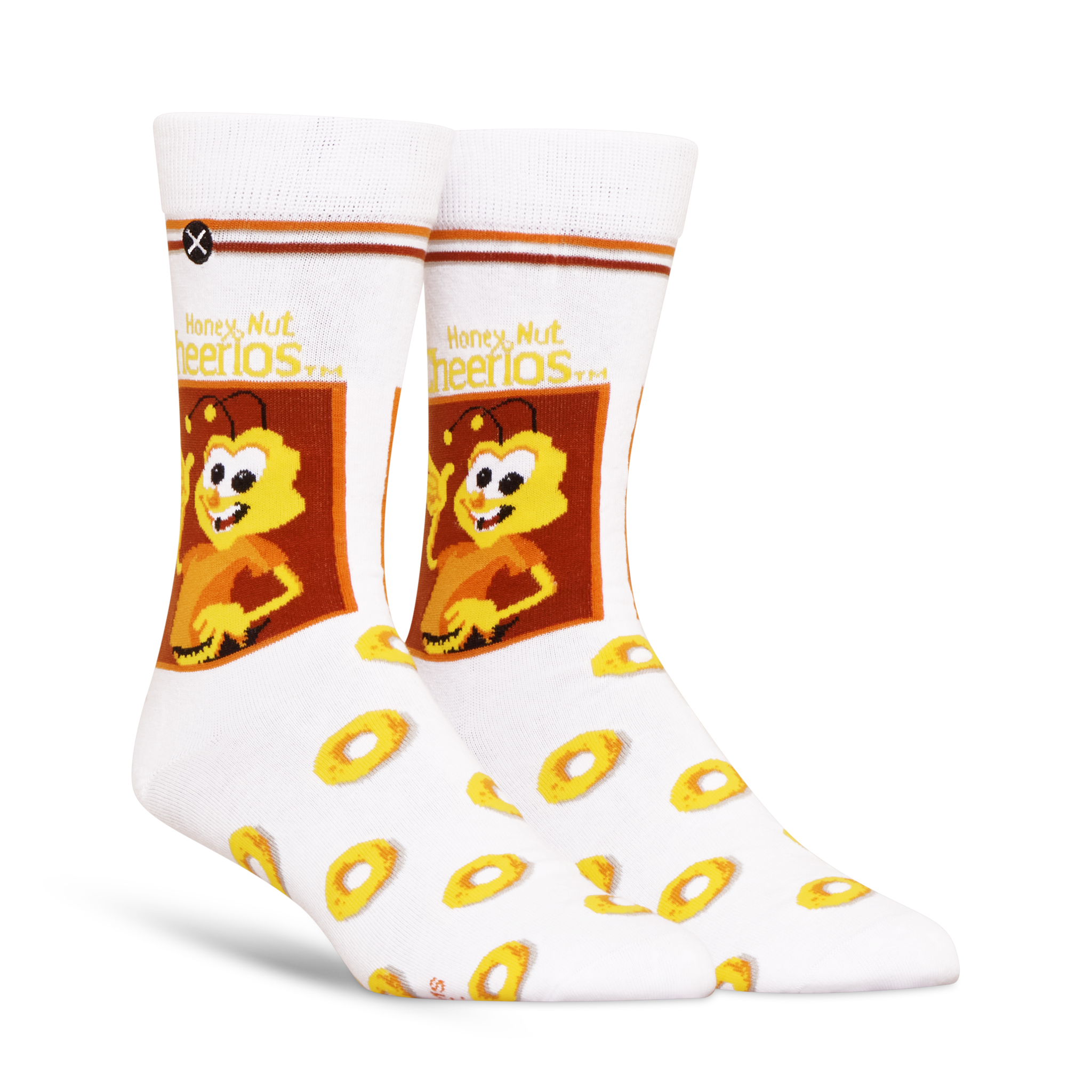 ODDMART Honey Nut Cheerios Crew Socks 2-Pack