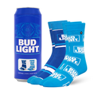 ODDMART Bud Light Crew Socks 2-Pack