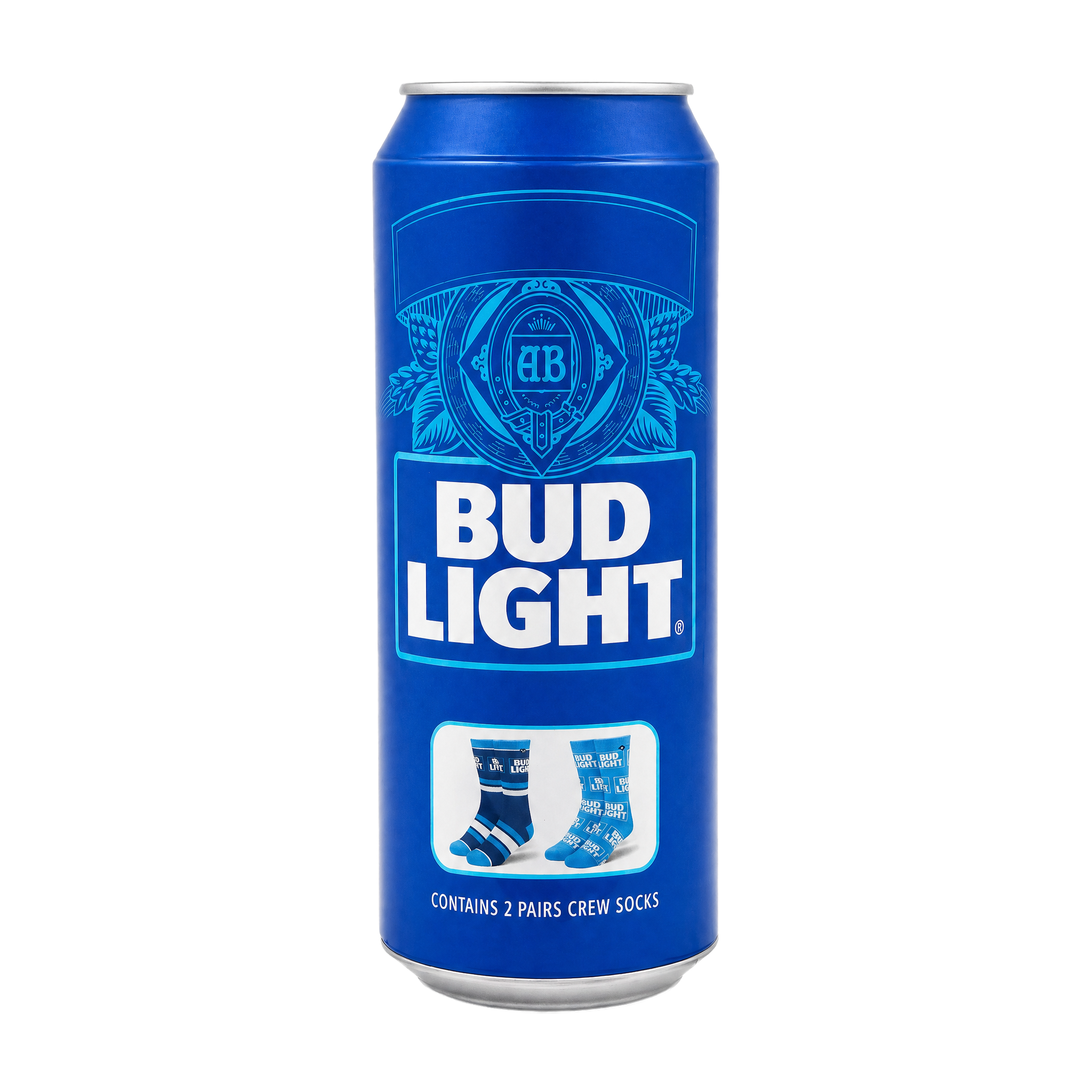 ODDMART Bud Light Crew Socks 2-Pack