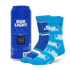 ODDMART Bud Light Crew Socks 2-Pack