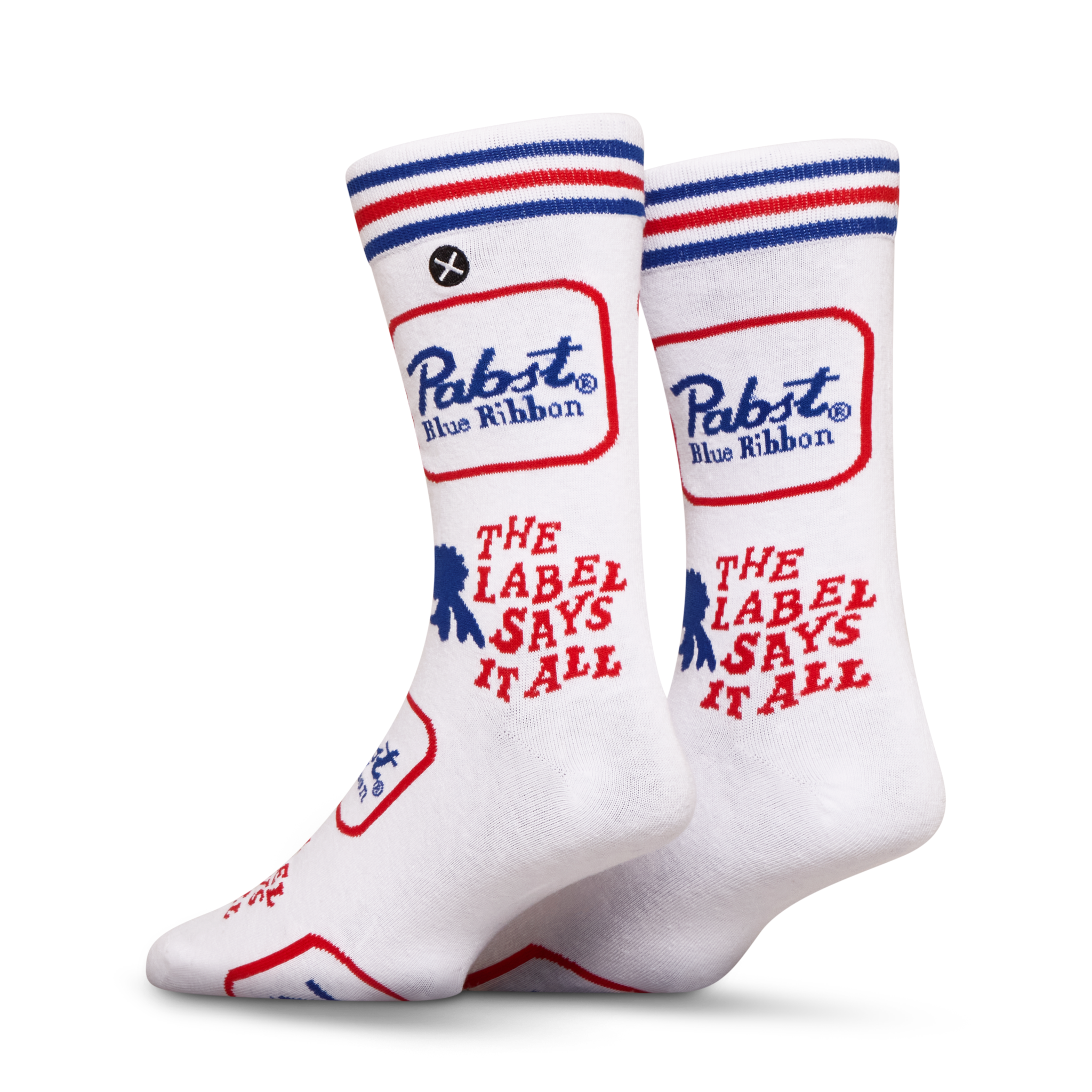 ODDMART Pabst Blue Ribbon Crew Socks 2-Pack
