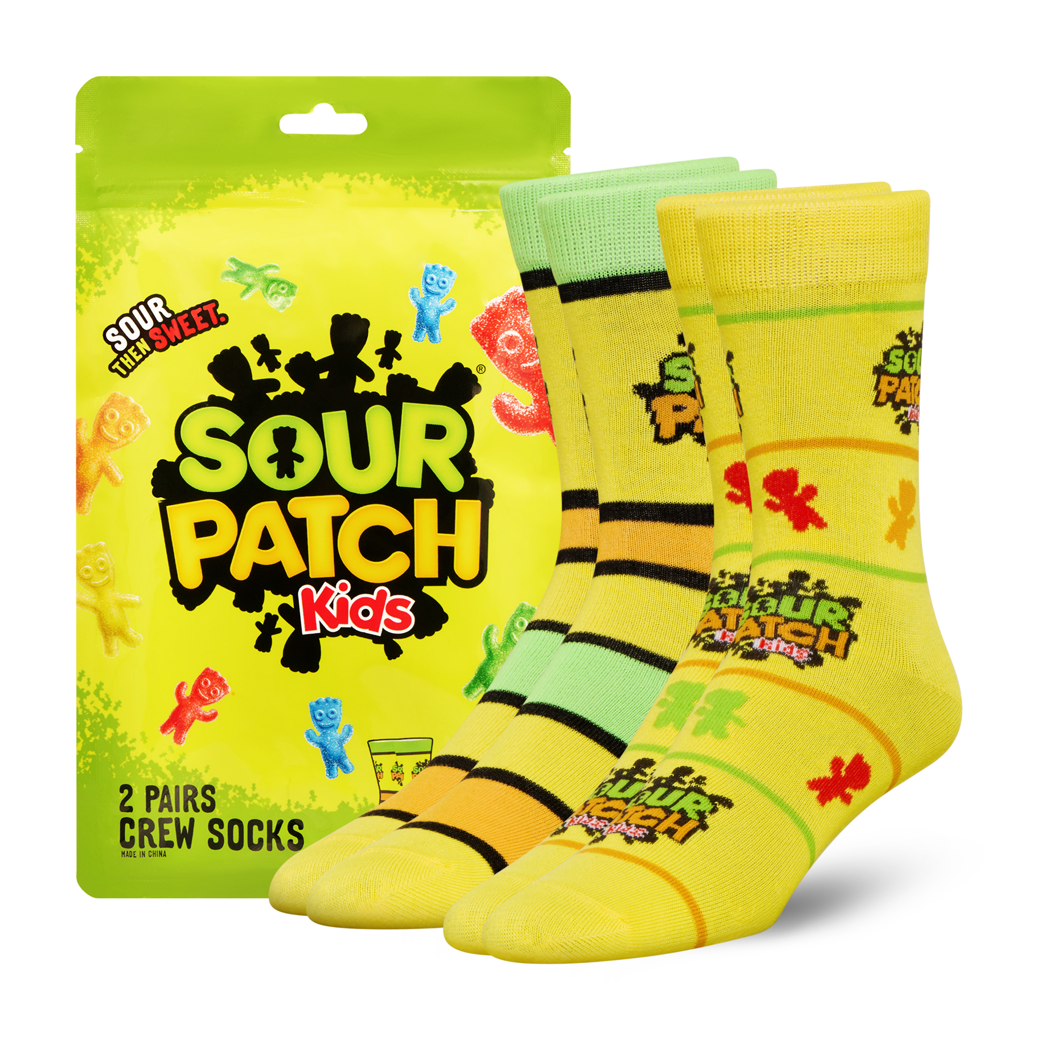 ODDMART Sour Patch Kids Crew Socks 2-Pack