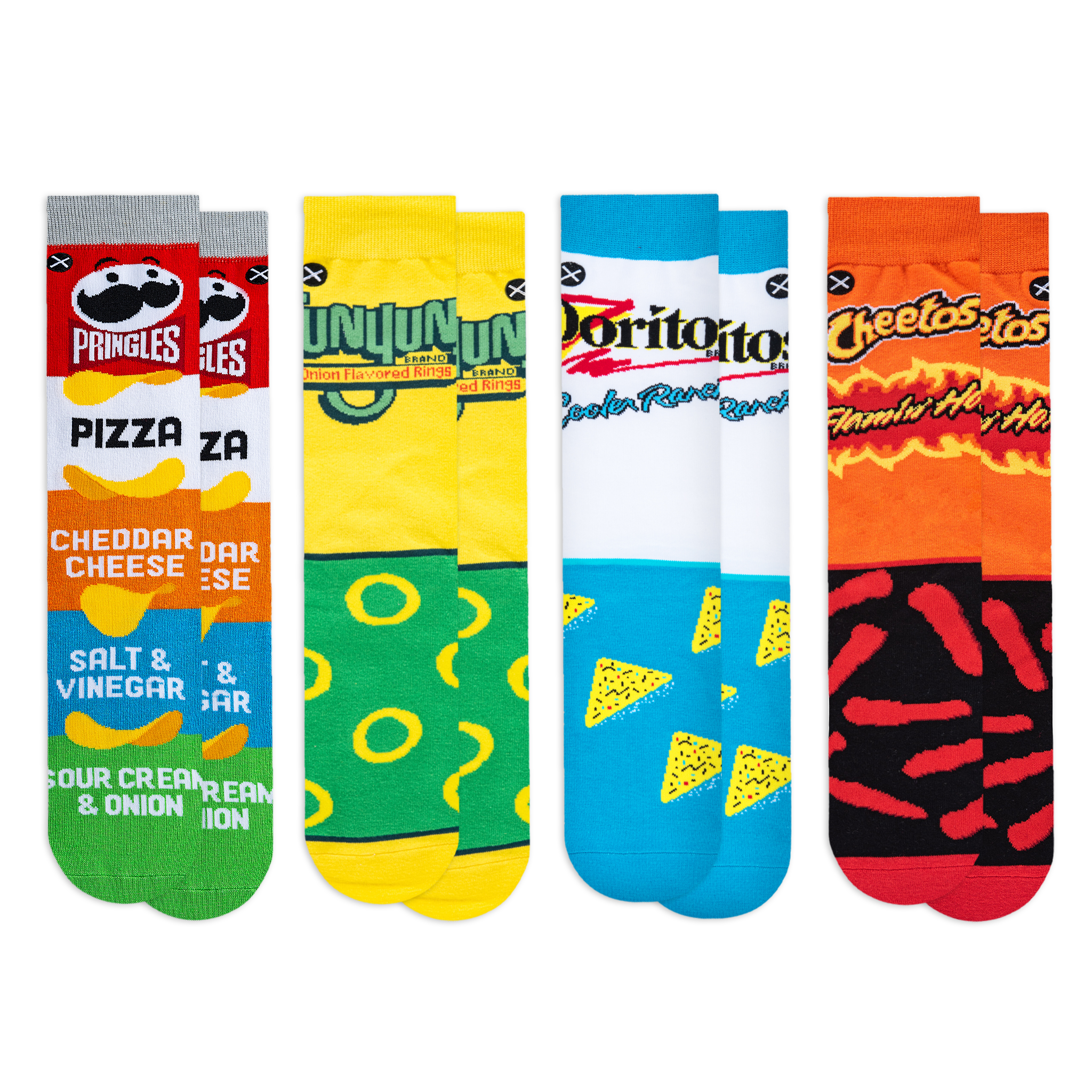 Snacks  Men's Crew Socks 8-Pack