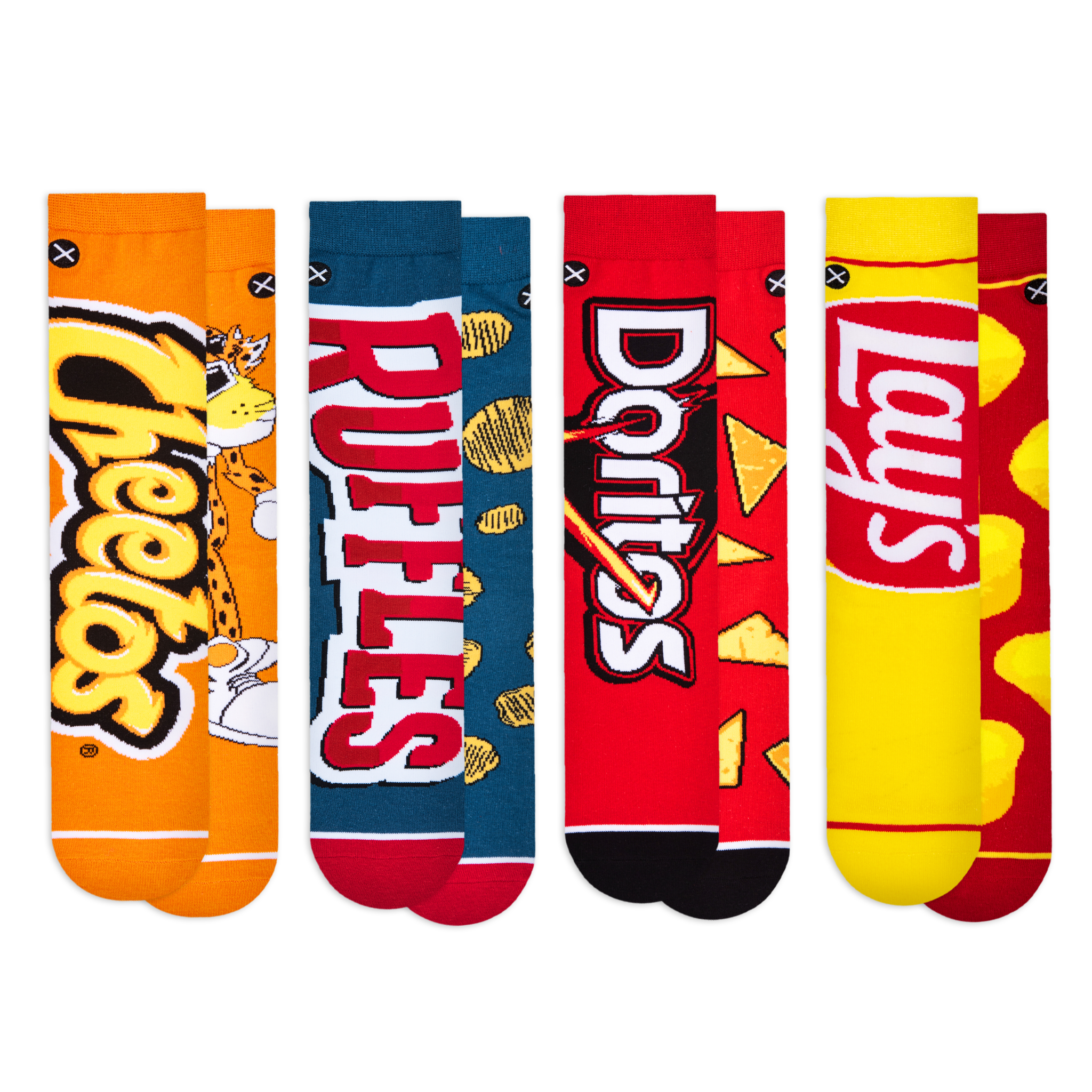 Snacks  Men's Crew Socks 8-Pack