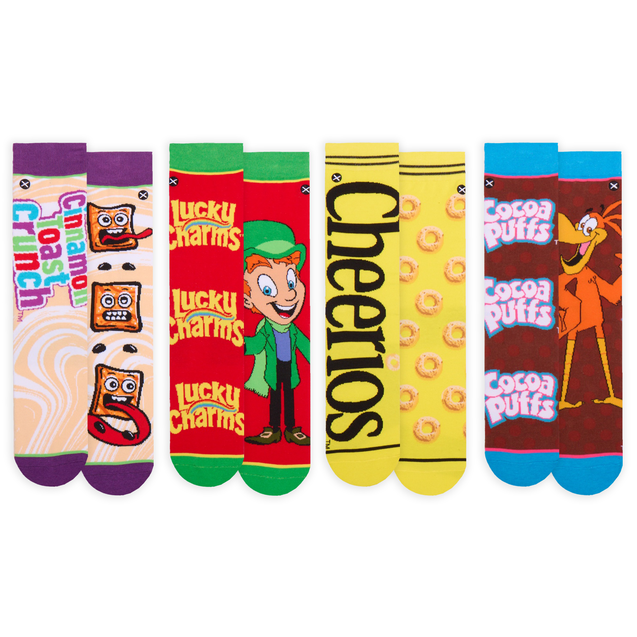 General Mills Cereal Men's Crew Socks 8-Pack