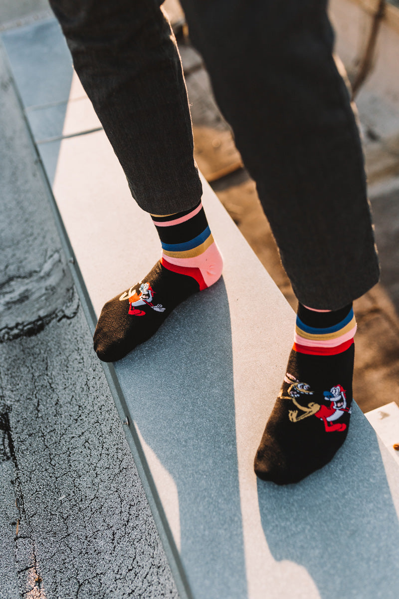 Ren & Stimpy Dress Socks Men's Crew Socks