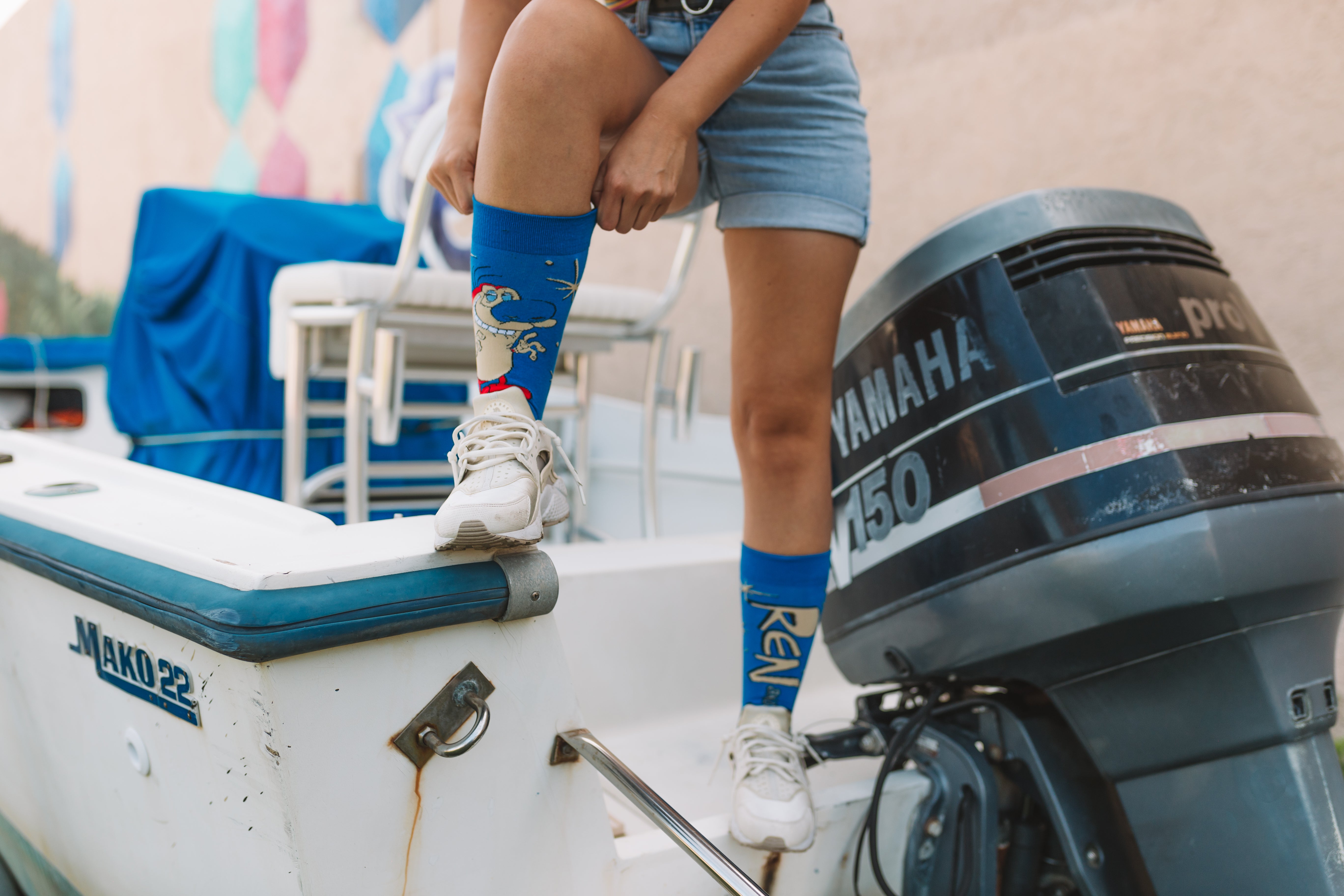 Ren & Stimpy Hilarious Men's Crew Socks