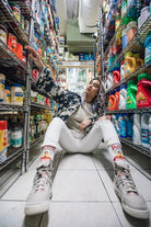 Tapatio Striped Men's Crew Socks