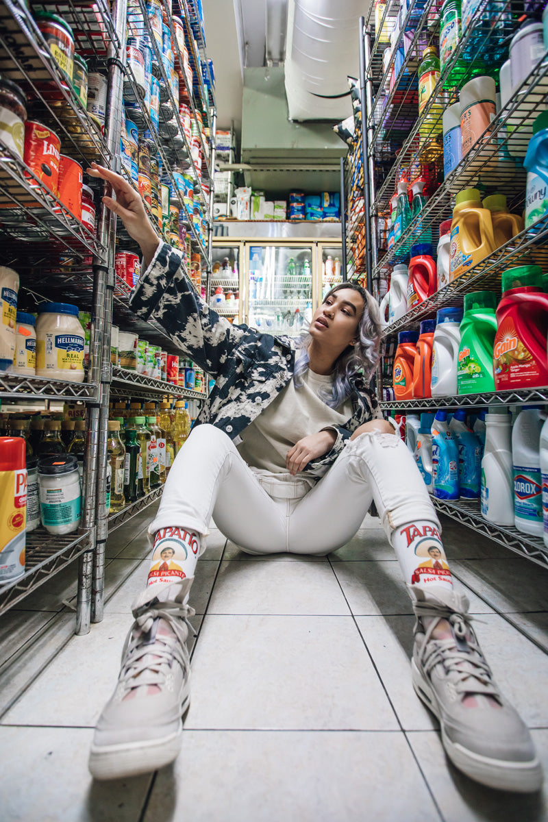 Tapatio Striped Men's Crew Socks