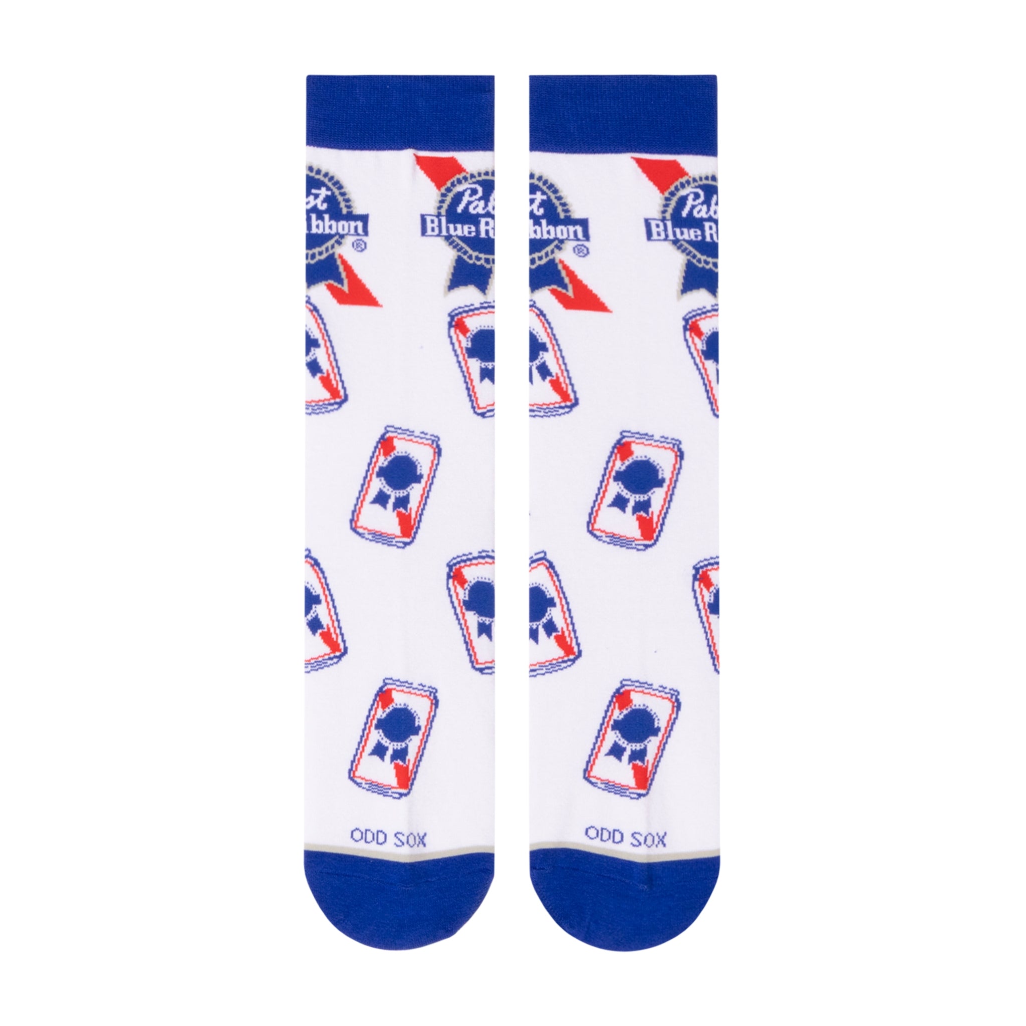 Pabst Blue Ribbon Cans Crew Socks