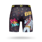 Odd Sox, Elvis Rock N Roll, Fun Men's Boxer Brief Underwear, Large