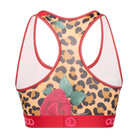 Leopard Roses Women's Sports Bra