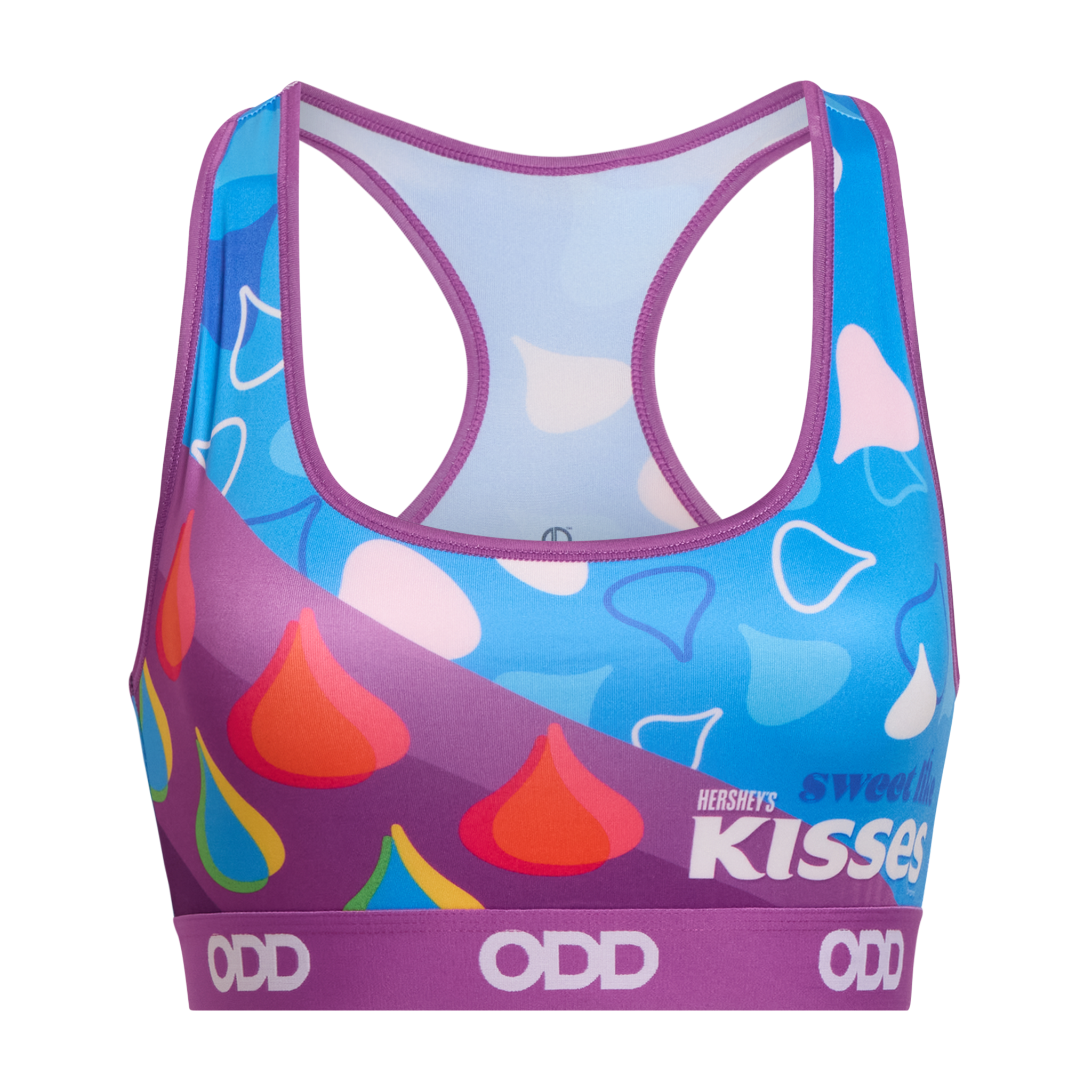 Colorful Hershey Kisses Women's Sports Bra