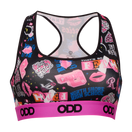 Mean Girls Stickers Women's Sports Bra