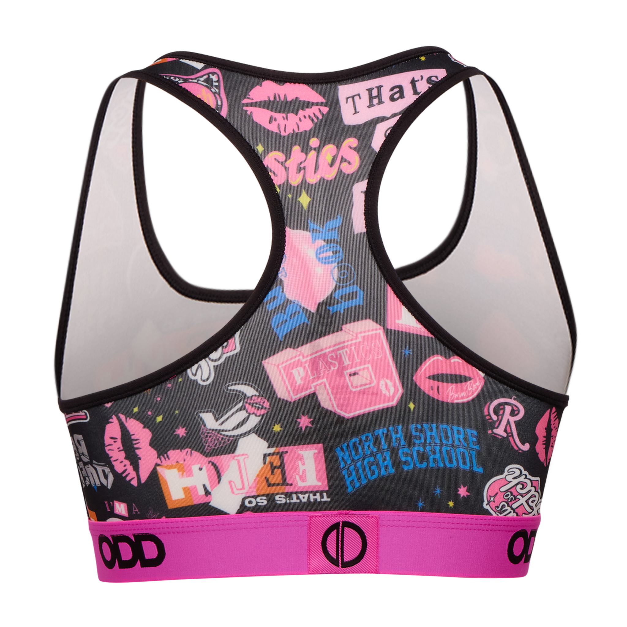 Mean Girls Stickers Women's Sports Bra