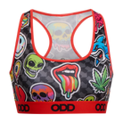 Trippy Stickers Women's Sports Bra